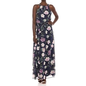 Blue floral maxi dress (NWT)